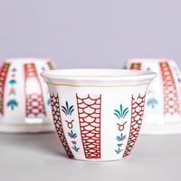 فناجين قهوه، طقم 12 قطعة، بداوي، متعددة الأحجام