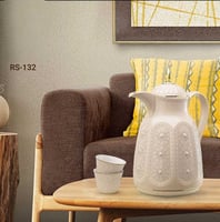 ترامس الشاي والقهوة سعة 1 لتر، موديل 132، طقم قطعت...