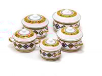 قدور غضار نقشة تراثي طقم 5 قطع