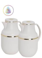 طقم ترامس قهوة وشاي، سعة 1 لتر، متعدد الألوان، من...