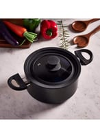 غطاء قدر زجاج بإطار ومقبض سيليكون (متعدد الاستخدام...