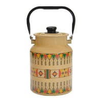 سطل سمن غضار تراثي لون بيج من بادريق