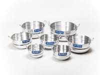 طقم قدور المنيوم الأمل 7 قطع ابو حزام