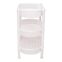 رفوف مطبخ بلاستيك بيضاوي