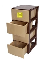 ادراج بلاستيك للملابس 4 أدوار متعددة الألوان