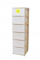 أدراج تخزين بلاستيك 6 أدراج