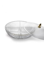 صحن مكسرات مقسم 30 سم من روز