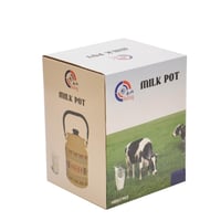 سطل سمن غضار تراثي متعدد الأحجام لون أبيض من بادري...