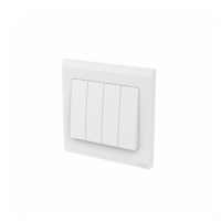 مفتاح 10AX أمبير رباعي اينورا - أبيض