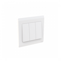 مفتاح 10AX أمبير ثلاثي دركسيون اينورا - أبيض