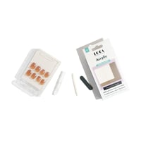 لوكا أظافر أكريلك A7 شكل الموند طبيعي لامع لون نود