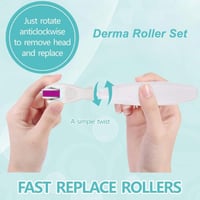 ديرما رولر 4 في 1 (مجموعة رولر الوخز الدقيق للبشرة...