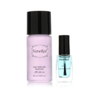 مزيل طلاء الأظافر برائحة عطرية + مقوّي الأظافر