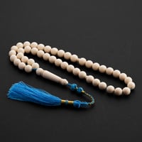 مسباح بكلايت دائري كركوشة تفصال - بيج و سماوي