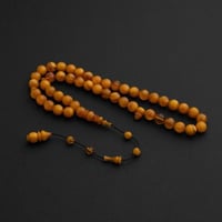 سبحة فاتوران عثماني تمليكة - اصفر كهرماني