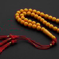 مسباح بكلايت دائري كركوشة تفصال - اصفر و احمر