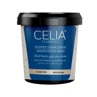 مقشر السكر الرغوي بالنيلة الزرقاء