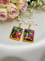 اقراط الاحجار الملونه