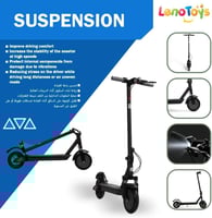 سكوتر كهربائي قابل للطي للكبار خفيف الوزن وبطارية...