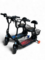 سكوتر كهربائي ميني 36 فولت، سلة خلفية، عجلتين ساند...