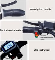 سكوتر كهربائي ثلاث مقاعد لكبار السن والبالغين – ثل...