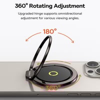 مسكة خاتم مغناطيسية مع ستاند بيسوس ماج برو للآيفون...