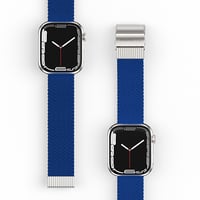 سوار ساعة ابل قماشي لون ازرق مقاس 45 من AMAZİNG