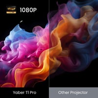 بروجكتر YABER T1 Pro – جهاز عرض سينمائي محمول بجود...