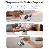 مسكة خاتم مغناطيسية مع ستاند بيسوس ماج برو للآيفون...