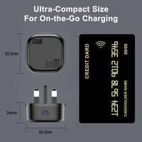 شاحن جداري JODA فولت بود بقوة 30 واط أسود - منفذ ت...