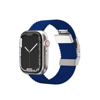 سوار ساعة ابل قماشي لون ازرق مقاس 45 من AMAZİNG