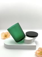 علبة زجاج - باللون الأخضر