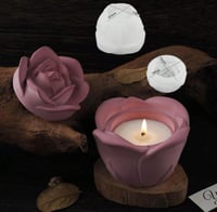 قالب سيليكون - وعاء على شكل وردة