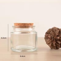 علبة زجاج ١٠٠ مل بسدادة - شفاف