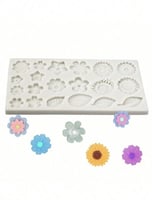 قالب سيلكون - زهور و أوراق