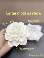 قالب سيليكون - زهرة عملاقة