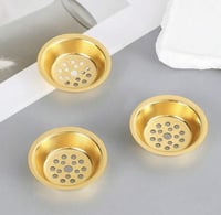 حامل بخور معدني - ذهبي 5 حبات