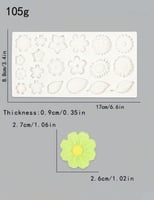 قالب سيلكون - زهور و أوراق