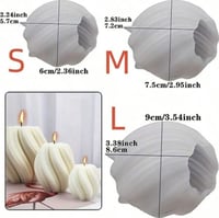 قالب سيلكون - شمعة الدوامه -3 احجام