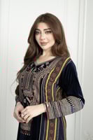 جلابيه مخمل تراثي ريتا مشجر3