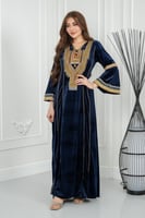 جلابيه مخمل تراثي قمه الابداع كم فرنسي