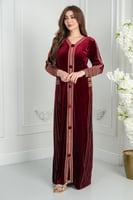 جلابيه مخمل تراثيه الابداع زرار