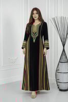 جلابيه مقلم تراثي خامه كريب