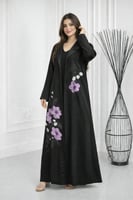 عبايه نسائي كيان ورد زهري