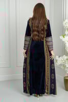 جلابيه مخمل تراثي ريتا مشجر3