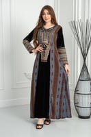 جلابيه مخمل تراثي ريتا مشجر 4