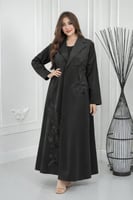 عبايه كيان ورد اسود