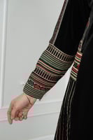 جلابيه مخمل ثراثي بشت بسحاب