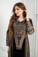 جلابيه مخمل تراثي ريتا مشجر3