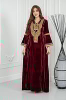 جلابيه مخمل تراثي قمه الابداع كم فرنسي